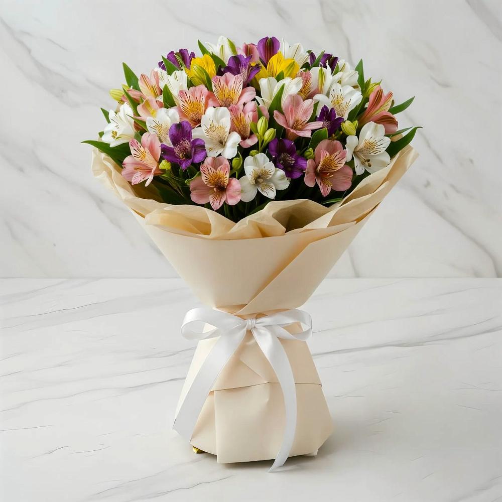 Букет цветов из: Альстромерии в Лобаново