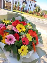 Букет цветов из:  Герберы #REPLACE_PRED# Лобаново