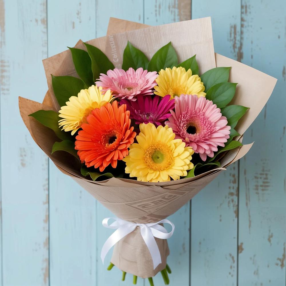 Букет цветов из: Герберы в Лобаново