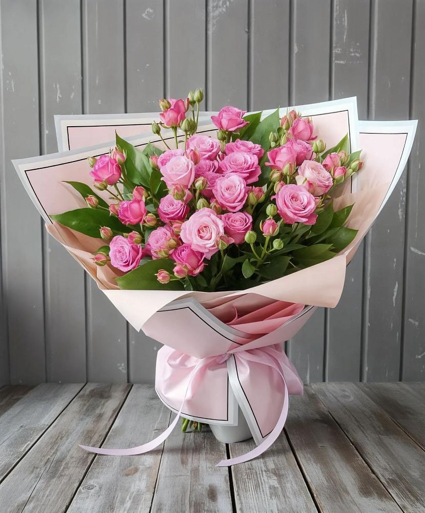 Букет Розовый кустик в Лобаново