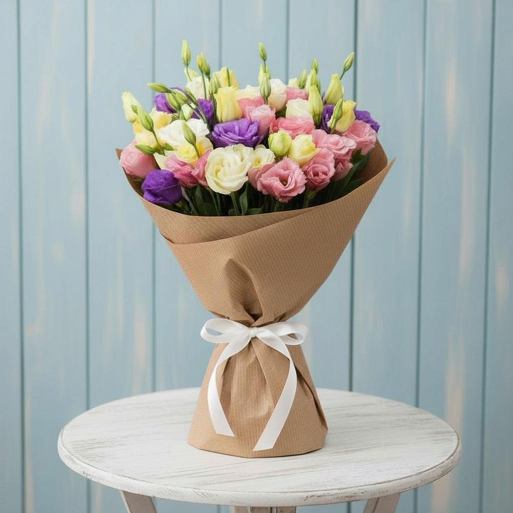 Букет цветов из: Лизиантусы в Лобаново