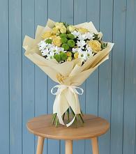 Букет цветов из:  Хризантемы и Розы в Лобаново