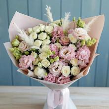 Букет цветов из:  Альстромерии и Розы в Лобаново